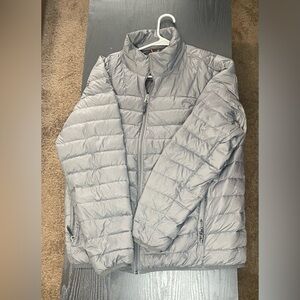 Hawke & Co Light Gray Quilted Puffer Jacket